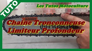 Affutage chaine tronconneuse EP4  Limiteur de profondeur  OREGON 27530 [upl. by Laraine366]