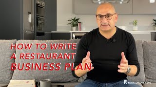 How To Write a Restaurant Business Plan [upl. by Isa96]