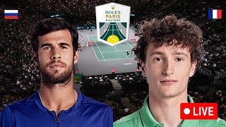 🔵⚪️🔴 UGO HUMBERT vs KAREN KHACHANOV 🇷🇺  🔥UGO POUR ÉCRIRE LHISTOIRE   BERCY 2024  LIVEDIRECT [upl. by Elmira]