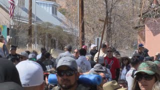 Keeping the tradition alive Thousands head to El Santuario de Chimayó on Good Friday [upl. by Nebuer]