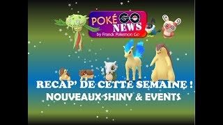 PokéGoNews  Nouveaux Shinys  Héricendre Community Day Ponyta Oselait Luxio [upl. by Edgell]