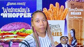 Saying EVERYTHING TWICE PRANK ON HURLThe Addams Family MEAL REVIEW [upl. by Monia]