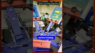 T Shirt Printing Machine with free training tshirtscreenprintingmachine tshirtprinting [upl. by Naujal69]