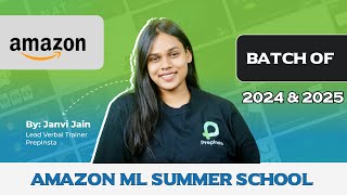 AMAZON ML Summer School 2024 👆 AMAZON Previous Year Question  Selection Test  AMAZON INTERNSHIP [upl. by Kristo9]