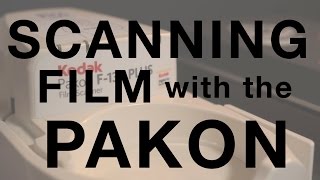 Scanning Film with Pakon F135 [upl. by Carman]