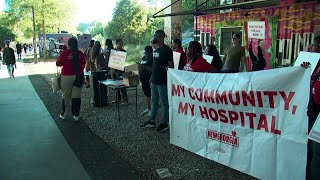 Community advocates campaign for healthcare at Atlanta Medical Center site [upl. by Steen]