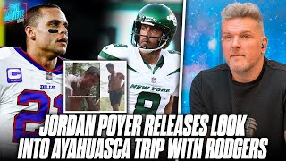 Jordan Poyer Releases Footage Of His amp Aaron Rodgers Recent Ayahuasca Trip  Pat McAfee Reacts [upl. by Nishi]