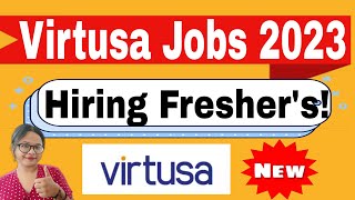 Virtusa India Hiring 20232024  Jobs for Freshers  Apply Now [upl. by Converse]