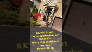 Job in Canada Urgent required worker in Canada [upl. by Hsiekal]