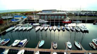 Drone over Saltcoats amp Ardrossan Harbours [upl. by Moya]