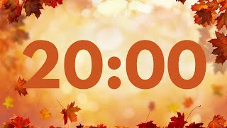 2000 COZY AUTUMN TIMER 🍂🍁  20 minutes fall countdown [upl. by Nitsew]