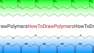 Drawing Polymers in ChemSketch Tutorial [upl. by Aigneis665]