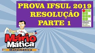 IFSUL 2019  RESOLUÇÃO DA PROVA  PARTE 1 QUESTÕES 11 A 15 [upl. by Kerrill23]