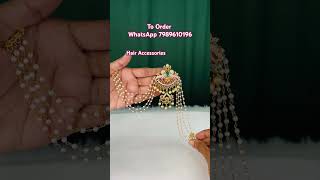 CZ Stone Hair Accessories youtubeshorts shortvideo jewellery subscribe viralvideo shorts new [upl. by Habas945]