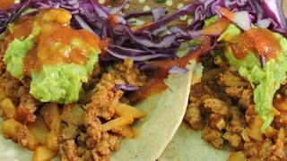 Tacos de picadillo de res con papas RecetasdeLuzMa [upl. by Brunn]