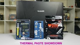 Does The Thermal Paste Matter In a Laptop  4 Paste Showdown [upl. by Kendal17]