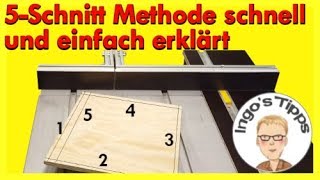 5 Schnitt Methode einfach erklärt zum Nachmachen Queranschlag einstellen IngosTipps [upl. by Inna]