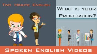 Learn English  Job Vocabulary  Part 2 Professions in English Whats your occupation [upl. by Acireed]