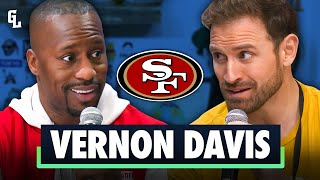 Vernon Davis On 49ers Career Jim Harbaugh amp Super Bowl Memories [upl. by Ayek]