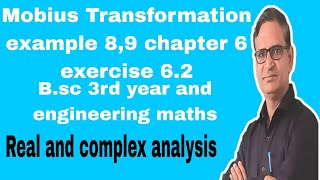 Mobius Transformation example 8 and 9 chapter 6 exercise 62 Bsc 3rd year and Engineering maths [upl. by Thamora]