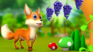 The Fox amp Sour Grapes 3D Animated Hindi Moral Stories for Kids  लोमड़ी और खट्टे अंगूर हिन्दी कहानी [upl. by O'Hara]