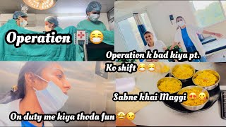 आज हुई uterus remove surgery 🏥😷 सबने खाया एक साथ खाना 🍛😍 [upl. by Ozneral]