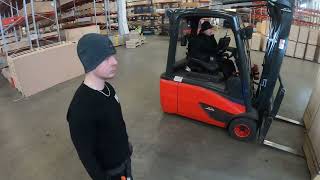 POV Day in the life 5 Ton Forklift operator Container unloading POV [upl. by Alleiram]