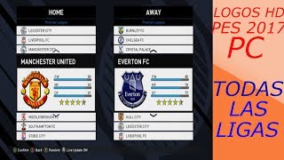 LOGOS DE EQUIPOS HD PES 2017 PCAlan CarPes [upl. by Namsu]