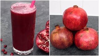 How To Make Pomegranate Juice Without a Juicer  Super Healthy Pomegranate Juice [upl. by Kavanaugh194]