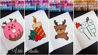 ASMR Coloring Book Satisfying and Relaxing Marker Art [upl. by Anivahs453]