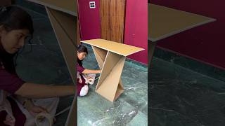 Creative Cardboard Table Craft Idea short reel youtubeshort diycrafts viral trending [upl. by Pegasus]