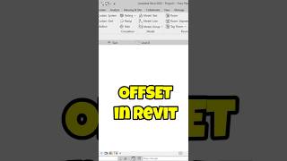 ✅OFFSET in Revit revittutorial revitarchitecture offset deepakverma ytshorts [upl. by Alael]
