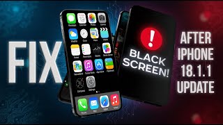 How To Fix Black Screen On iPhone  IOS 1811 Update [upl. by Tina]