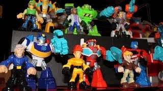 Transformers Rescue Bots Toy Figures  Full Set  Unbox and Review  Heatwave Chase BumbleBee [upl. by Dimitris]