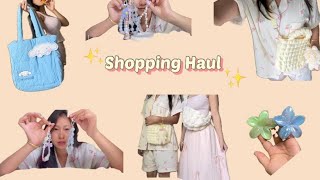 Bangkok shopping haul  Aesthetic vlog  Day with my cousin [upl. by Atsahc546]