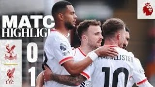 Diogo Jota Winner Highlights  Crystal Palace 01 Liverpool [upl. by Chantal356]