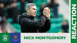 Nick Montgomerys Reaction Hibernian 1 St Johnstone 2  cinch Premiership [upl. by Arraeis]