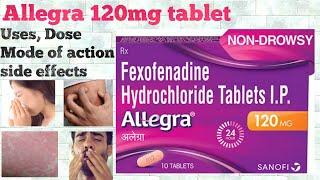 Allegra 120 mg tablet uses  dosage [upl. by Ecirb]