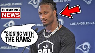 TODD GURLEY SIGNS TO LA RAMS  JOINS MATTHEW STAFFORD [upl. by Llerrut]