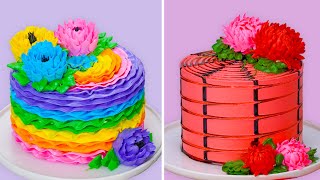 Amazing Flower Cake Tutorials Impress Your Lover  Beautiful Colorful Cake Decorating Ideas 2021 [upl. by Suilmann440]