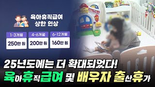 2025년 육아휴직급여 배우자 출산휴가가 궁금하면｜육아휴직｜배우자휴직｜육아휴직급여 [upl. by Noval]