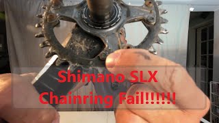 Changing the Busted Shimano SLX Chainring on my Specialized Epic Evo Mountain Bike [upl. by Akiemat]