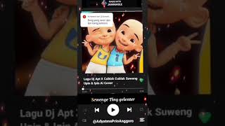 Lirik Lagu Dj Apt X Sublak Sublak Suweng Cover UpinIpinFullMovie 🤓😱 djapt brunomars [upl. by Nasho]