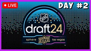 NHL ENTRY DRAFT 2024 LIVE STREAM  DAY 2 WATCH PARTY  Las Vegas Nevada  Sphere [upl. by Pavier]