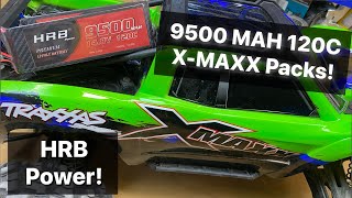 HRB 9500MAH 4s 120c LiPo Batteries Traxxas XMAXX amp MAXX V2 compatible First Look  Overview [upl. by Berkshire]