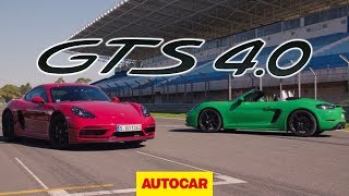 Porsche 718 Cayman GTS amp Boxster GTS 2020 review  40 6cyl first drive  Autocar [upl. by Sisto]