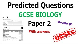 Predicted GCSE Biology Paper 2 Exam Questions and Answers  Grade 9 Revision [upl. by Rolando425]