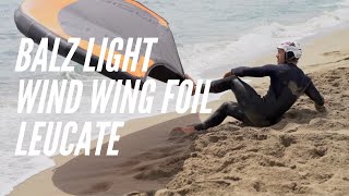 Balz Müller light wind wing foil Leucate [upl. by Soilissav]