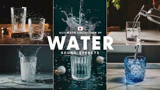 Drinking Water Sound Effects  Ultimate Collection Dropping Glass Glass Touching Table [upl. by Asirehc]