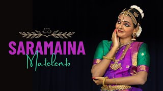 Saramaina  Bharathanatyam  Lekha Prasad [upl. by Yecats]